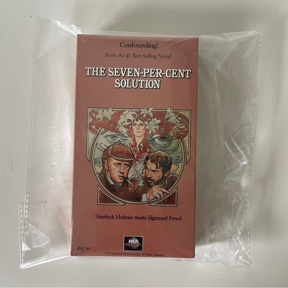 🚨SALE🌺
THE SEVEN-PER-CENT SOLUTION 
VHS TAPE NEW FACTORY SEALED
1976 VERY RARE